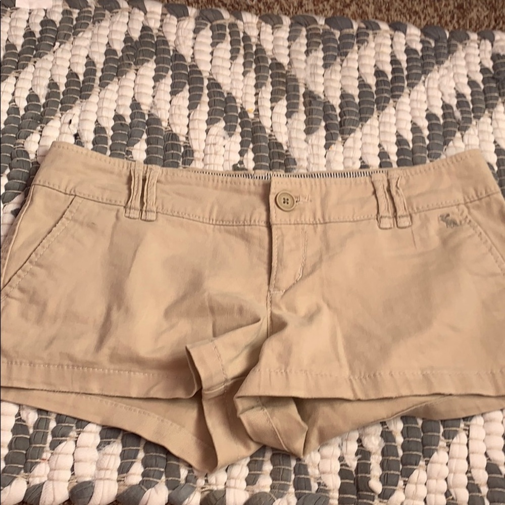 Khaki brown Abercrombie and Fitch shorts